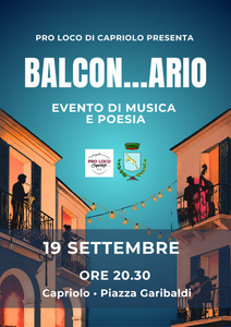 BALCON...ARIO 19 settembre 2026